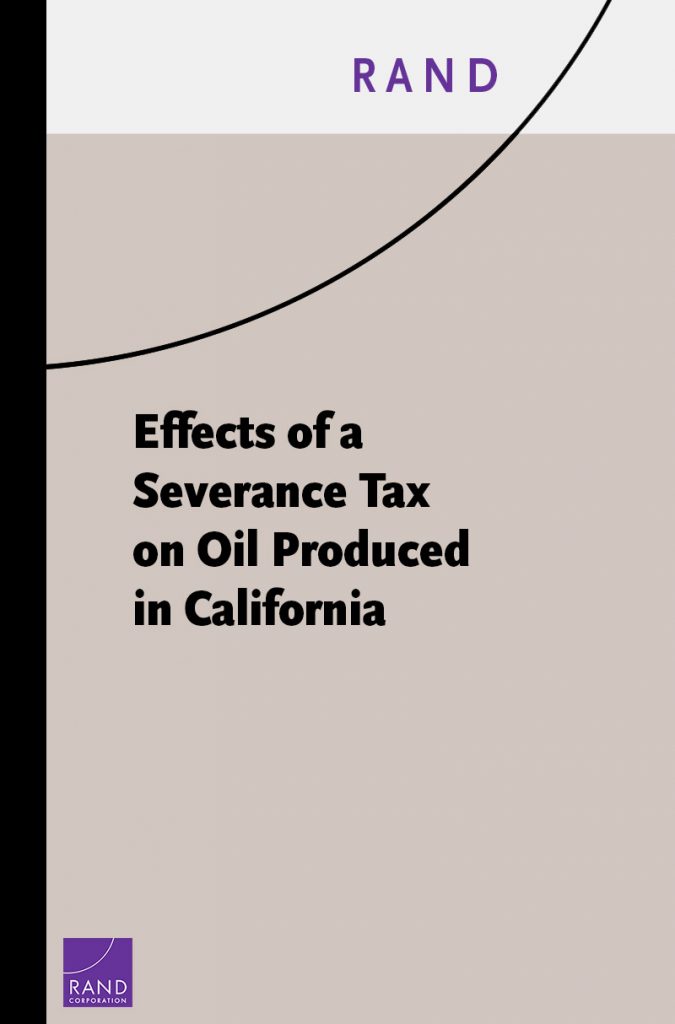 Effects of a Severance Tax on Oil Produced in California Dr. Argüden